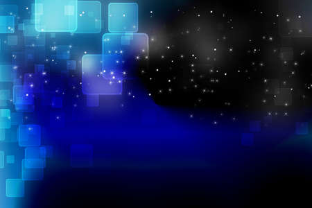 bokeh abstract dark blue background illustrationの写真素材