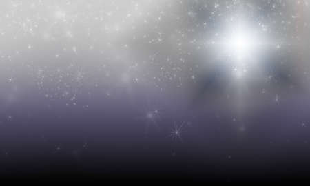 dark color abstract background with bokeh lights and starsの写真素材