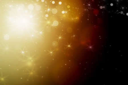 Beautiful abstract background with bokeh lights and starsの写真素材