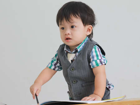Children are learning to write