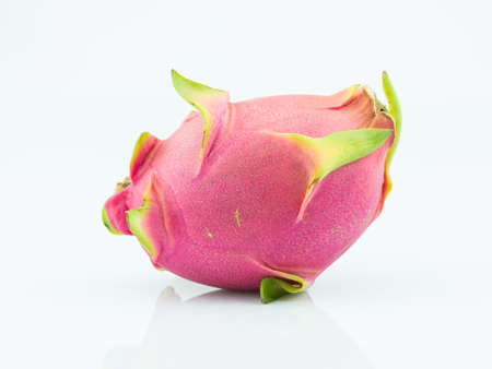 Dragon fruit on white background,の写真素材