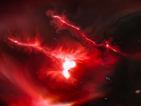 Abstract background, various pigments and dyes create a rich texture, blurred color background,の写真素材