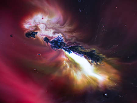 Abstract background, various pigments and dyes create a rich texture, blurred color background,の写真素材