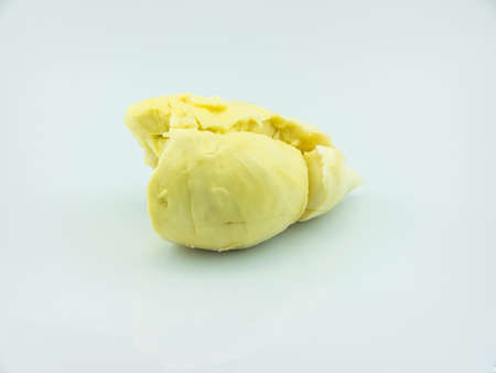 Durian fruit on white background,の写真素材