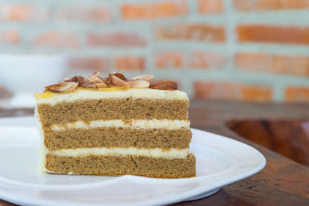 Bakery almond in plate,