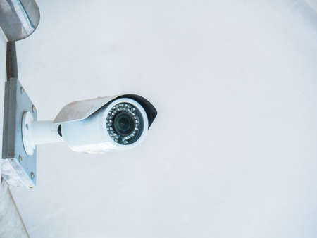 closed-circuit camera on roof background,の写真素材