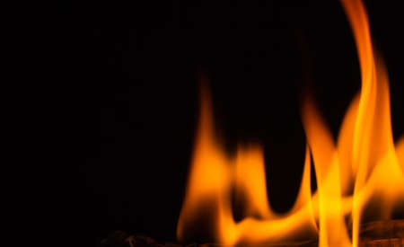 A nice fire in a fire place