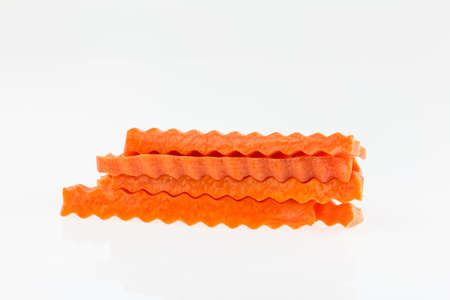 Carrot on white background, Beautiful slice carrot,