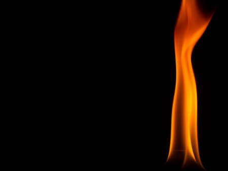 fire flames on black background,
