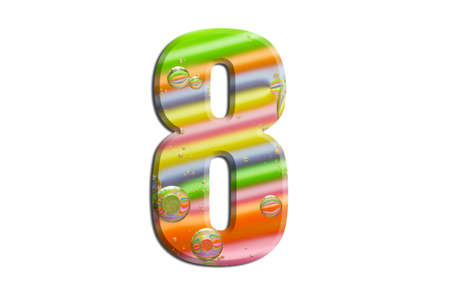 Color alphabet on white background,の写真素材