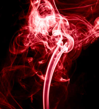 White smoke on black background,の写真素材