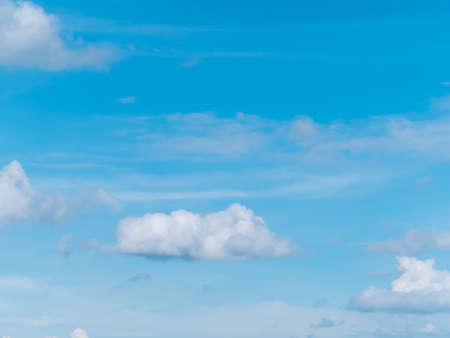 Sky clouds, Beautiful clouds movement on the sky, white fluffy clouds in the blue sky,の写真素材