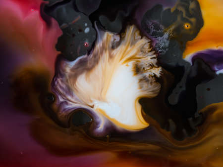 Abstract background, various pigments and dyes create a rich texture, blurred color background,