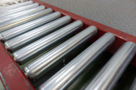 Stainless steel castors carrying products on steel