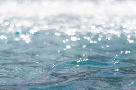 Abstract bokeh water light background,の写真素材