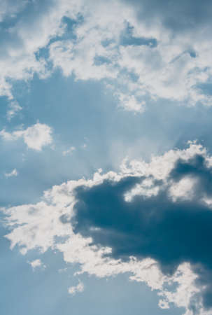 hot summer sky blue sceneの写真素材