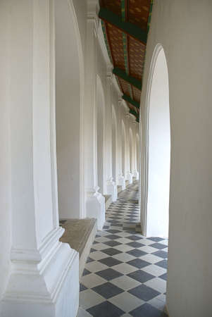 Cloister in Phra Pathom Chedi ,Thailandの写真素材