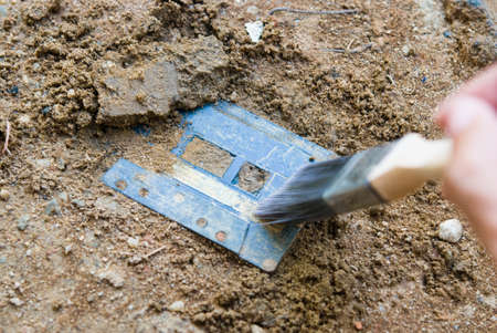 Old Cassette Tape buried underground