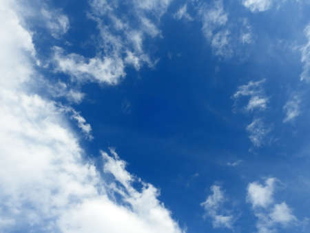 White Clouds and Blue Skyの写真素材