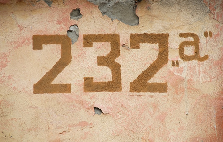 Grunge Texture Stone with numberの写真素材