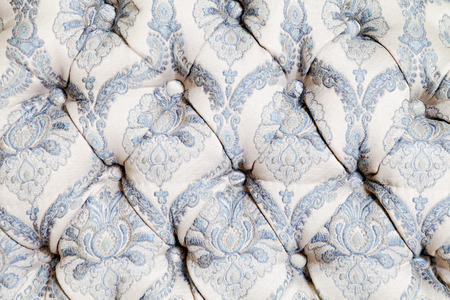 Texture of textile from sofa with beauty ornamentの写真素材