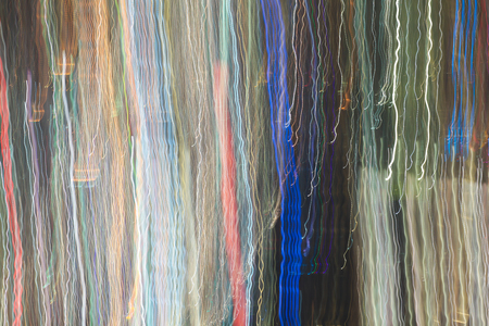 Colorful abstract lines of light in motion.の写真素材
