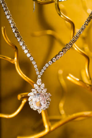 Diamond necklaceの写真素材