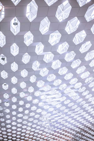 Modern architecture design inside an airportの写真素材