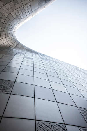 Seoul, South Korea - 14 May, 2014: Dongdaemun Design Plaza, designed by Zaha Hadid, in downtown Seoul.のeditorial素材