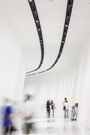 Seoul, South Korea - 14 May, 2014: Dongdaemun Design Plaza, designed by Zaha Hadid, in downtown Seoul.のeditorial素材