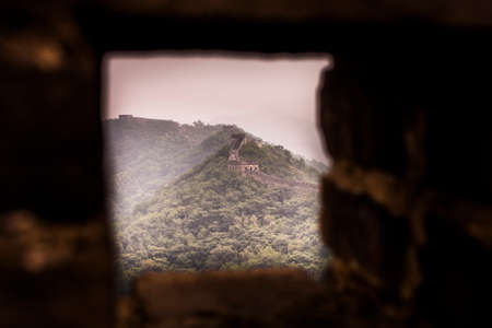 Mutianyu section of the Great Wall of Chinaの写真素材