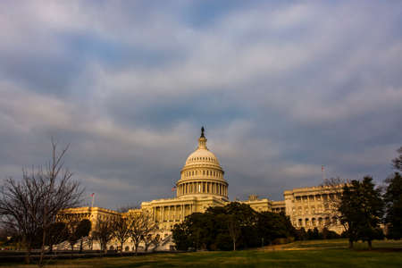 The United States Capitol building in Washington D.C.の写真素材