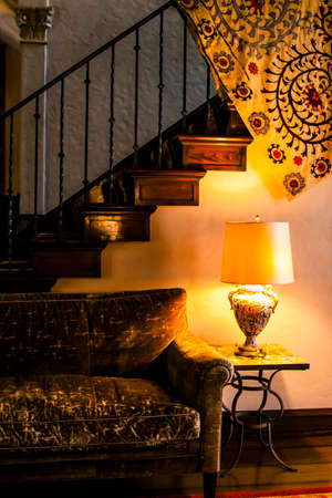 Lamp with orange tones with a style of the American southwestのeditorial素材