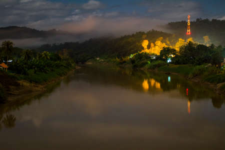 Jungle river on the interior of Borneoの写真素材