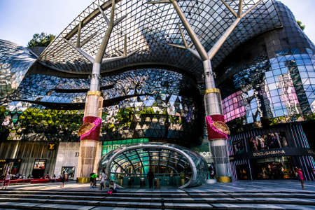Singapore, Singapore - 7 January, 2017: Orchard Ion, one of the premiere malls in the city, on a...