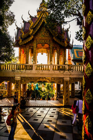 Chiang Mai, Thailand - 25 November, 2010: Doi Suthep temple during the daytimeのeditorial素材