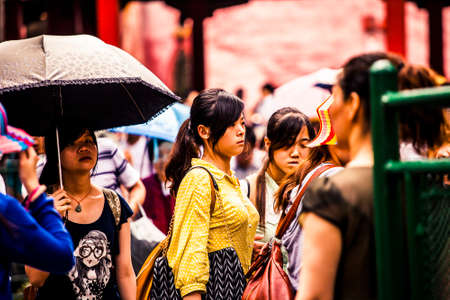 Beijing, China - 9 June, 2013: Forbidden City, the imperial capitol of ancient Chinese dynasties, in central Beijingのeditorial素材