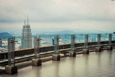 Kuala Lumpur, Malaysia - 30 November, 2015: Aerial view of the city from the KL Towerのeditorial素材