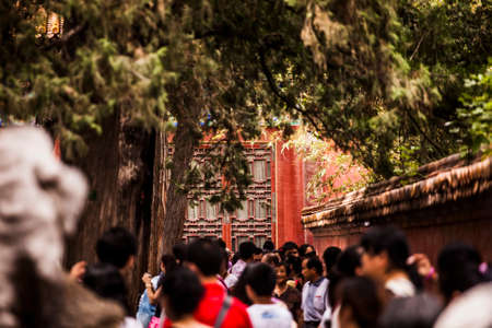 Beijing, China - 9 June, 2013: Forbidden City, the imperial capitol of ancient Chinese dynasties, in central Beijingのeditorial素材
