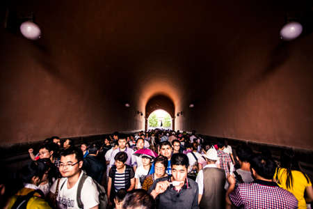 Beijing, China - 9 June, 2013: Forbidden City, the imperial capitol of ancient Chinese dynasties, in central Beijingのeditorial素材