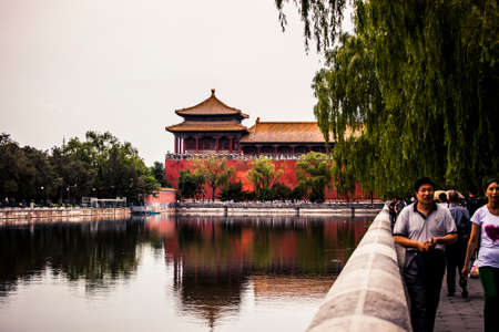 Beijing, China - 9 June, 2013: Forbidden City, the imperial capitol of ancient Chinese dynasties, in central Beijingのeditorial素材