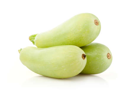 Fresh marrow squash isolated on white backgroundの写真素材