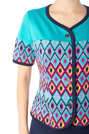 part of the female odezhy, shoulders and sleevesの写真素材
