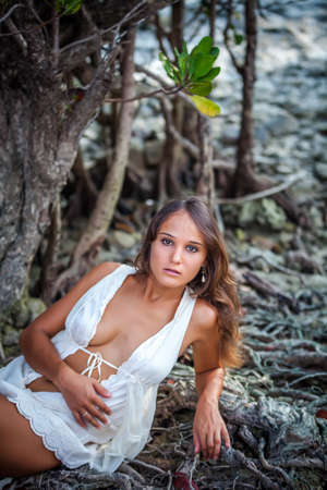 Beautiful sexual young womanの写真素材