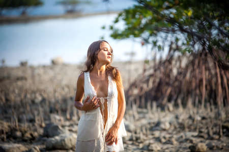 Beautiful sexual young womanの写真素材