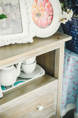 Beautiful interior in the style of Provenceの写真素材
