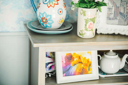 Beautiful interior in the style of Provenceの写真素材