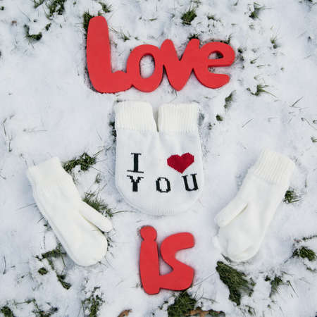 women's accessories winter on the backgroundの写真素材