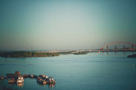 bridge like the Golden Gate Bridgeの写真素材