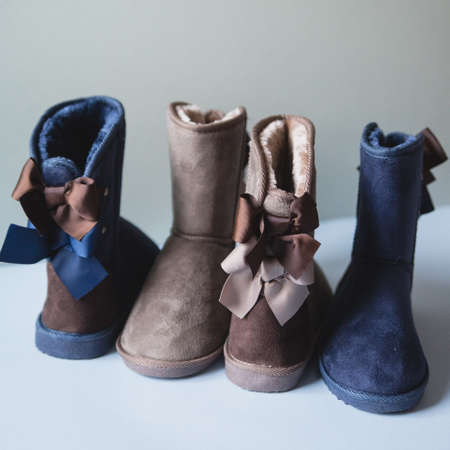 women's shoes lies in the backgroundの写真素材